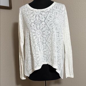 Ariat Ivory Pinstripe Top